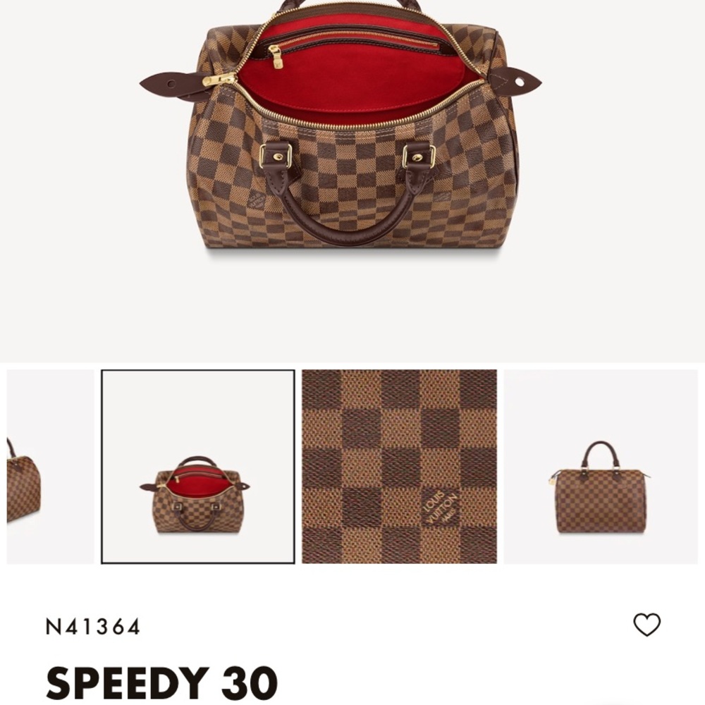 Louis Vuitton speedy 30 damier brown